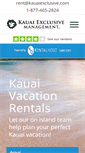 Mobile Screenshot of kauaiexclusive.com